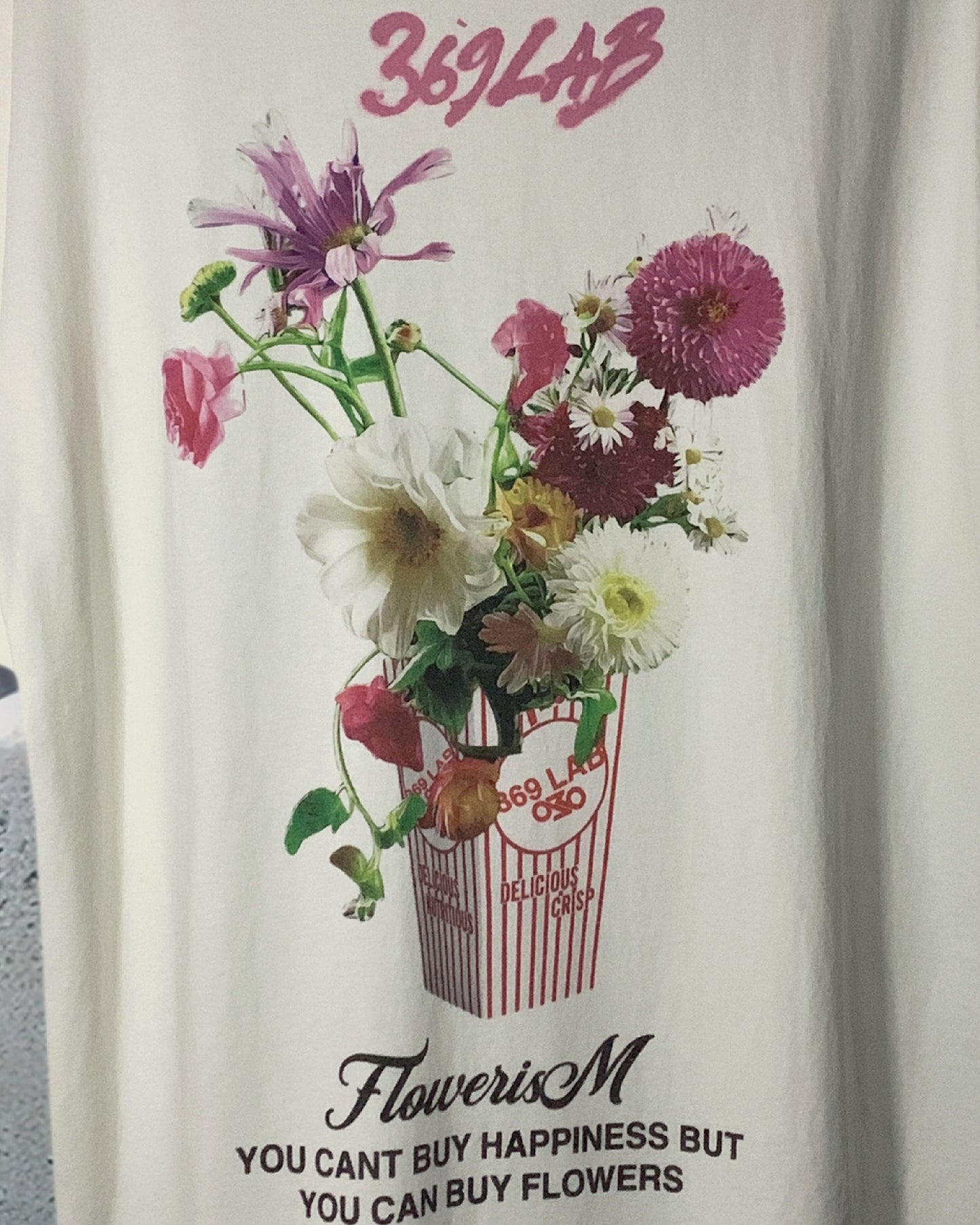 POPCORN FLOWER BACK PRINT TEE