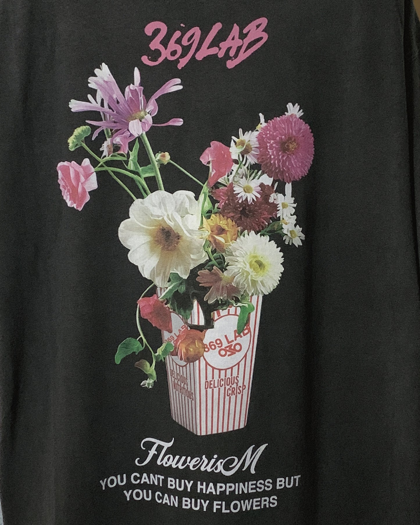 POPCORN FLOWER BACK PRINT TEE