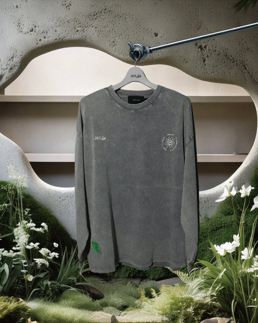 HEAVY WASHED LONG SLEEVES TEE (LOOSE FIT)