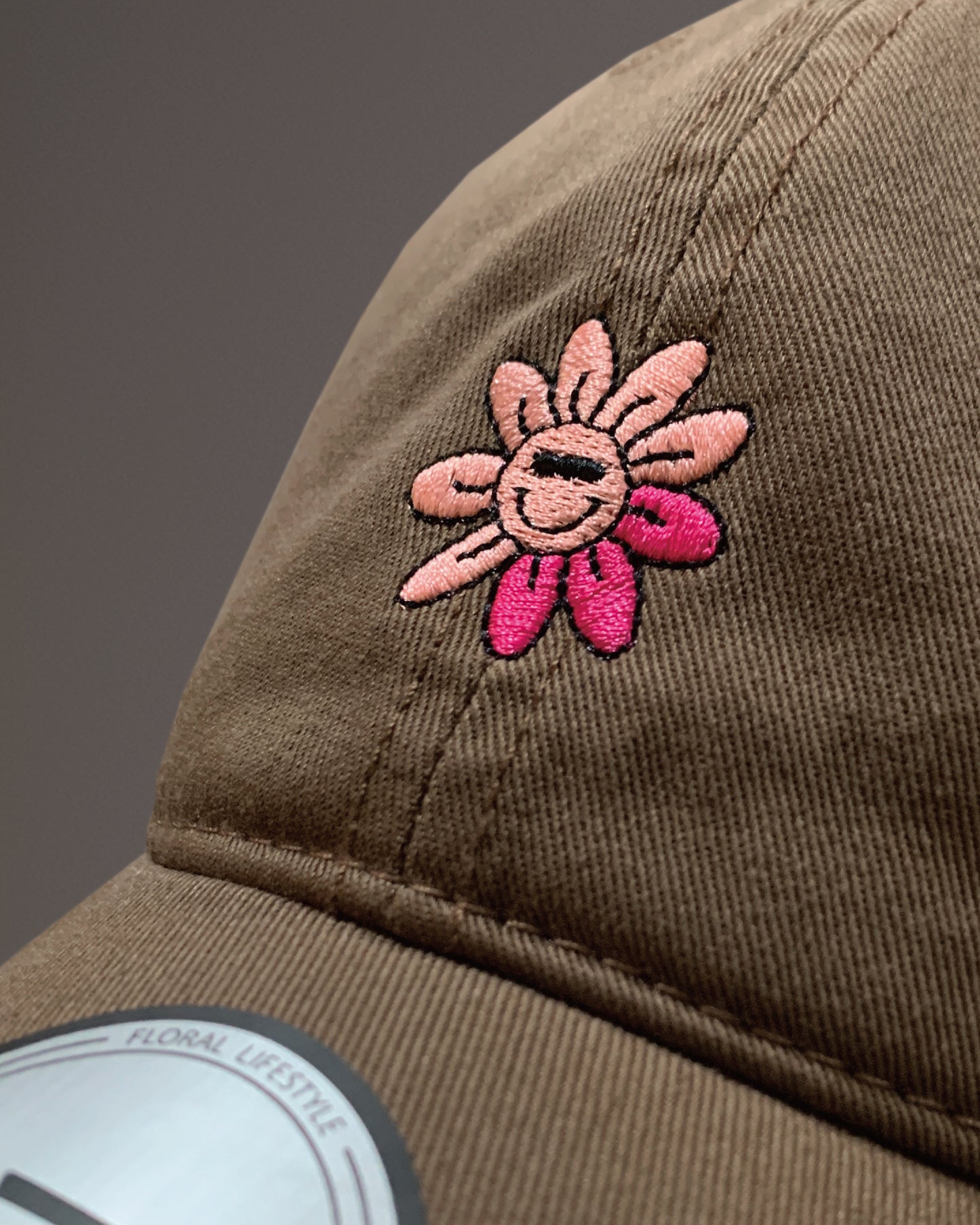 PINK BABY FLOWER CAP