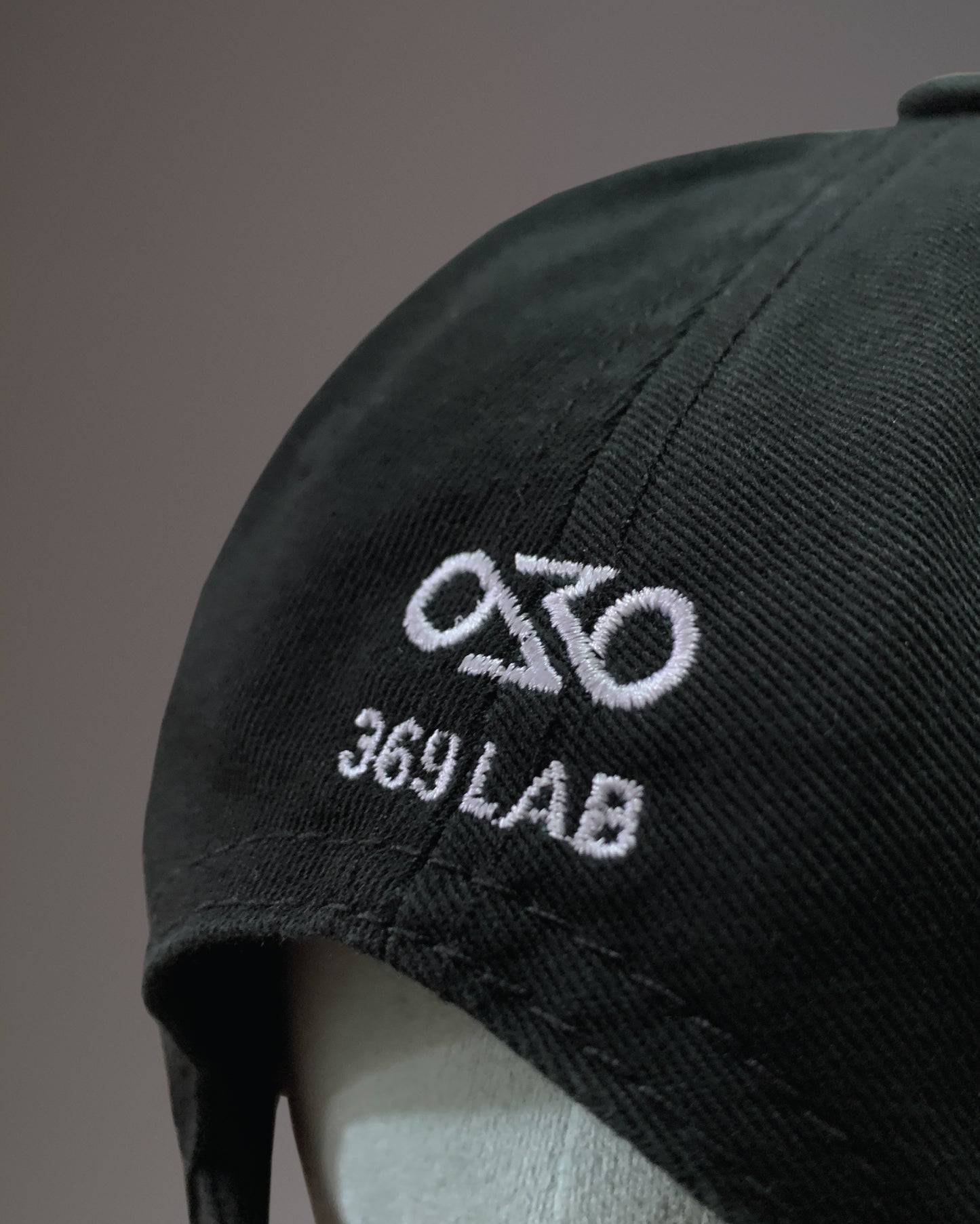369Lab Mini Baby Flower Embroidery Cap (Black)
