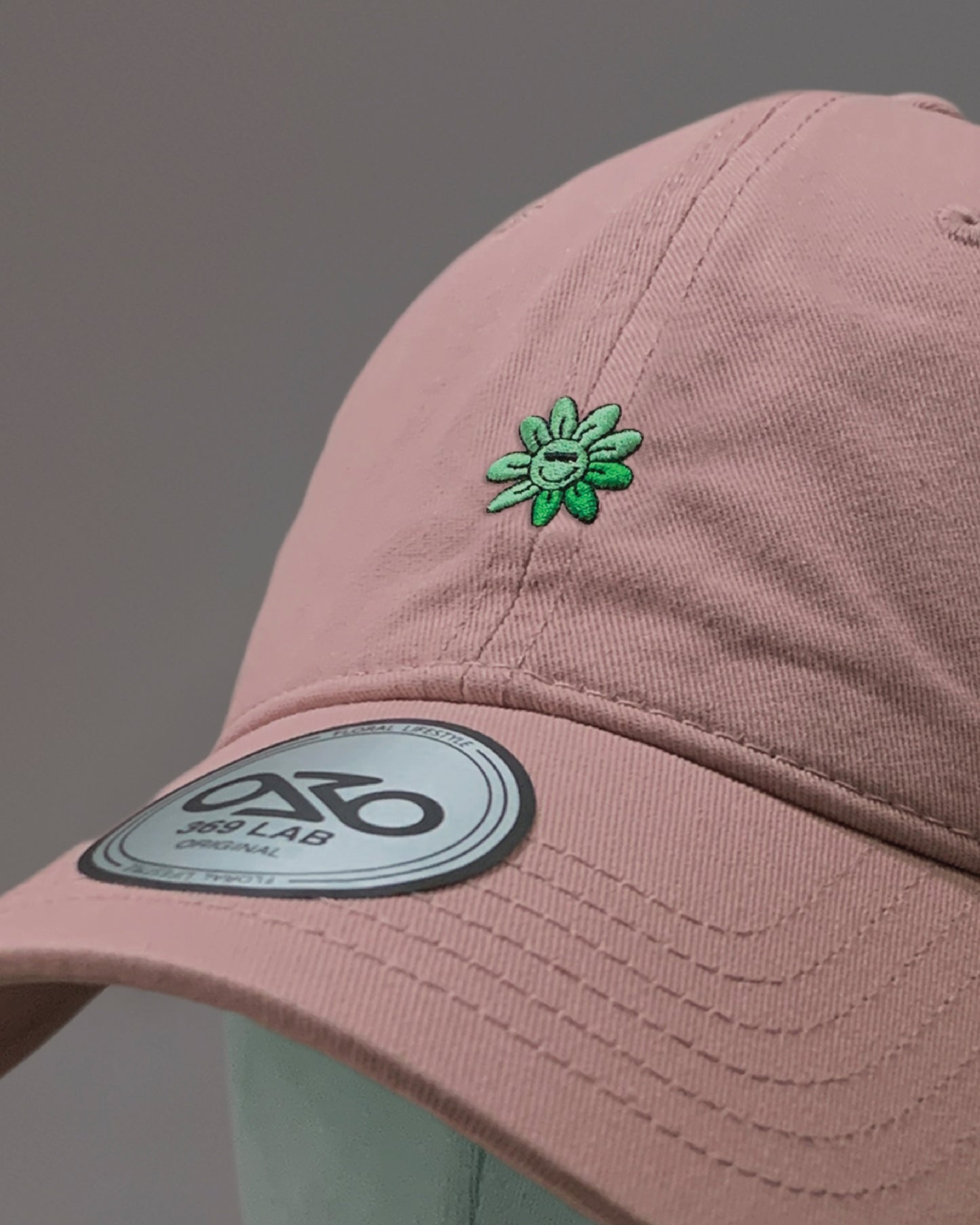 369Lab Mini Baby Flower Embroidery Cap (Pink)