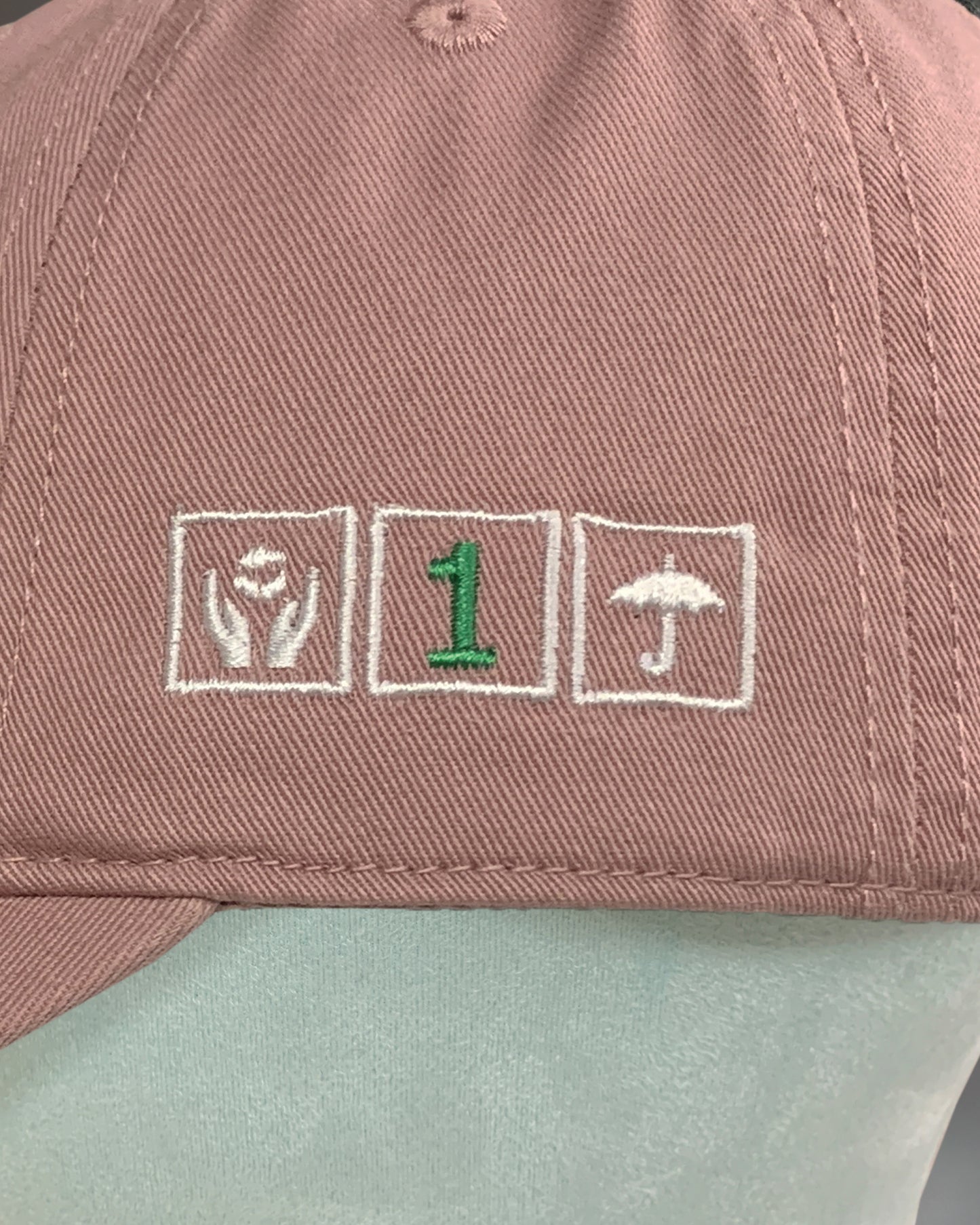 369Lab Mini Baby Flower Embroidery Cap (Pink)