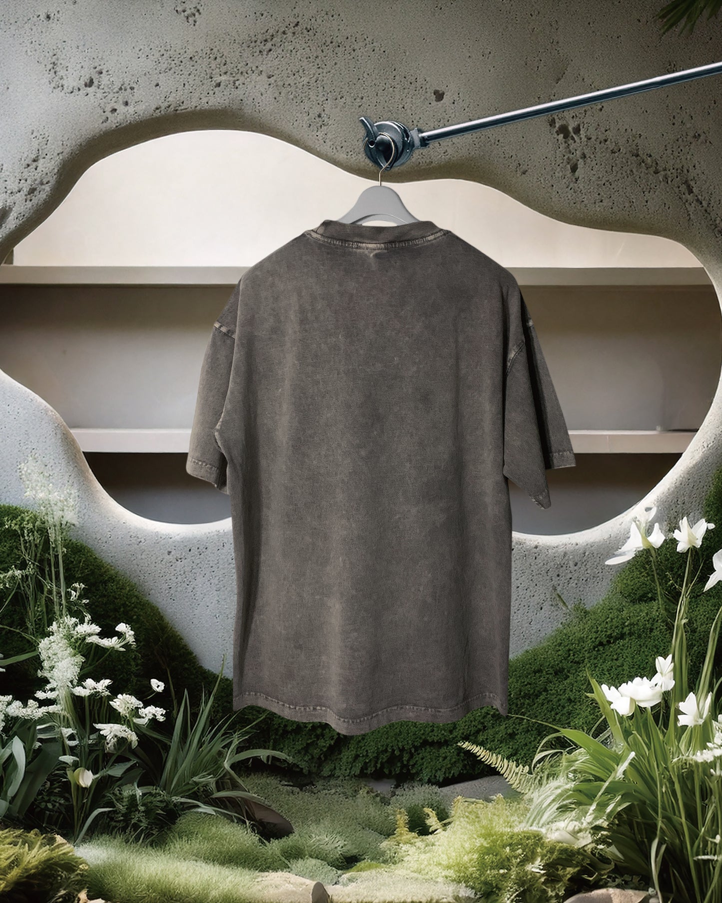 YELLOW ROSE TAPE PRINT TEE