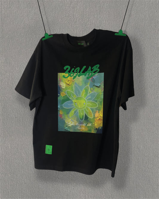ACRYLIC BRUSH BABY FLOWER TEE