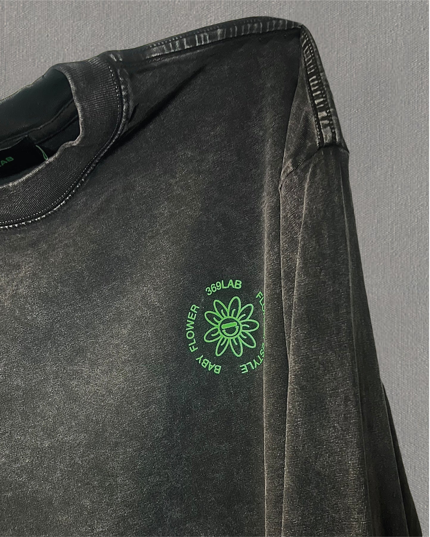 HEAVY WASHED LONG SLEEVES TEE (LOOSE FIT)