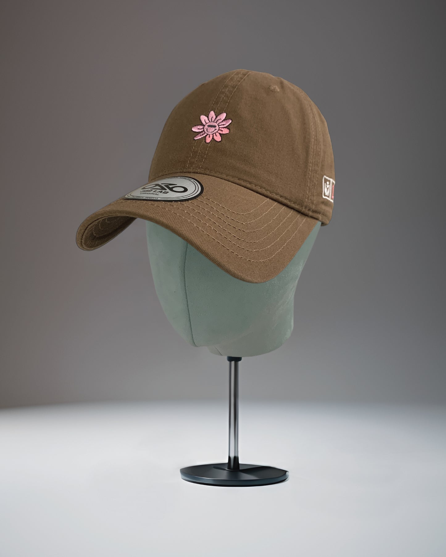 Pink Baby Flower Cap (COFFEE)