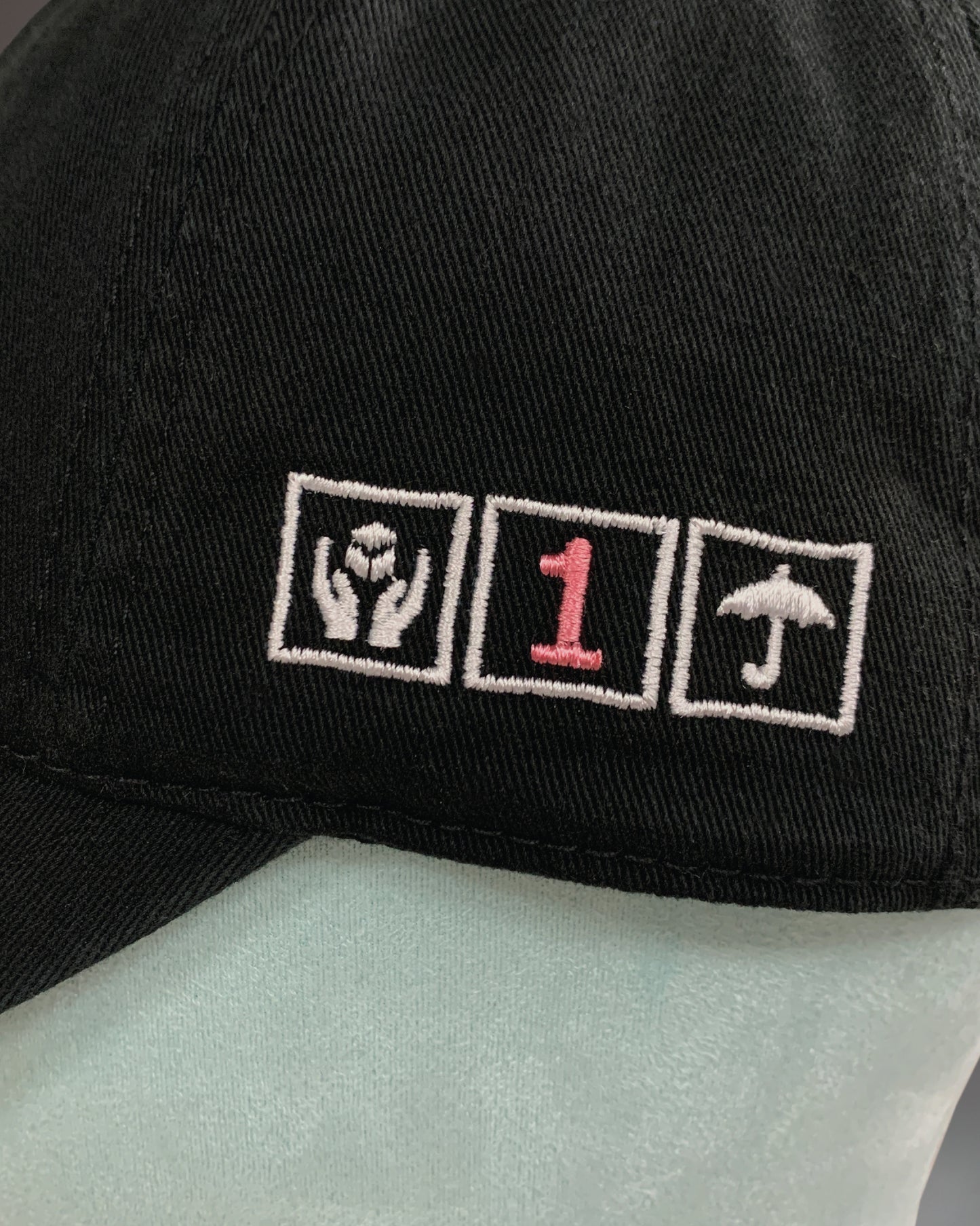 Pink Baby Flower Cap (BLACK)