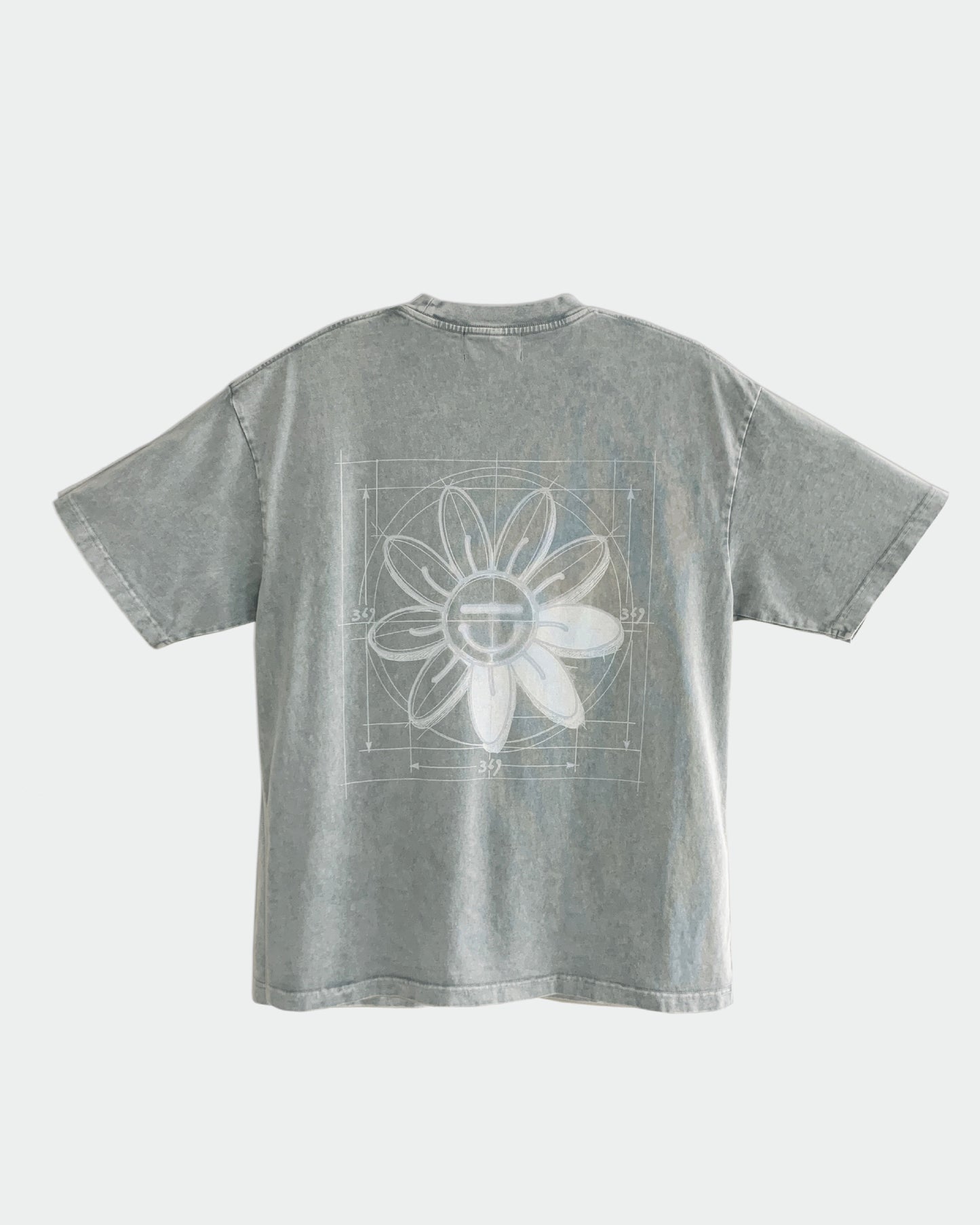 Sketch Baby Flower Grey Tee 369Lab
