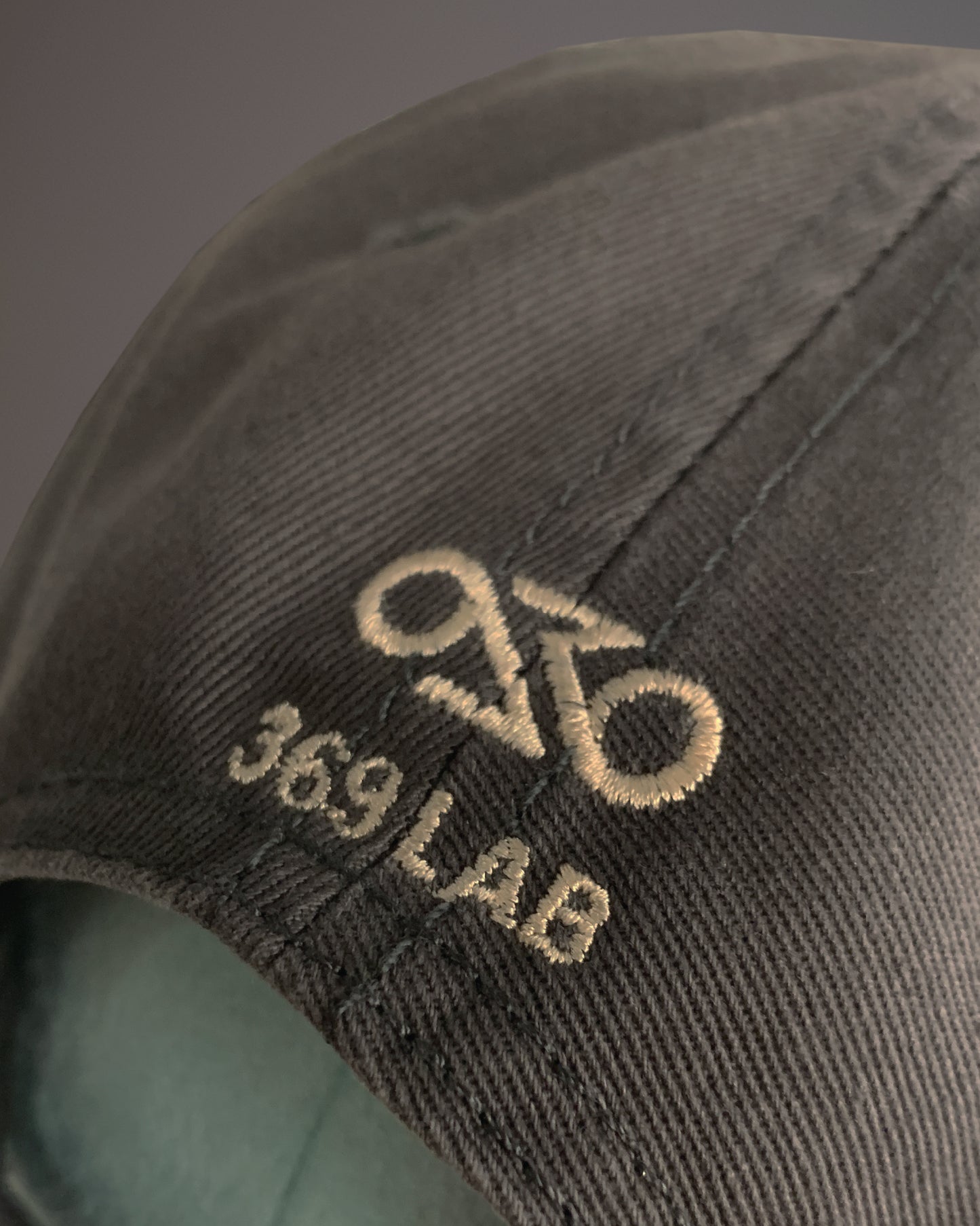 369Lab Heart Embroidery Cap (DARK GREY)