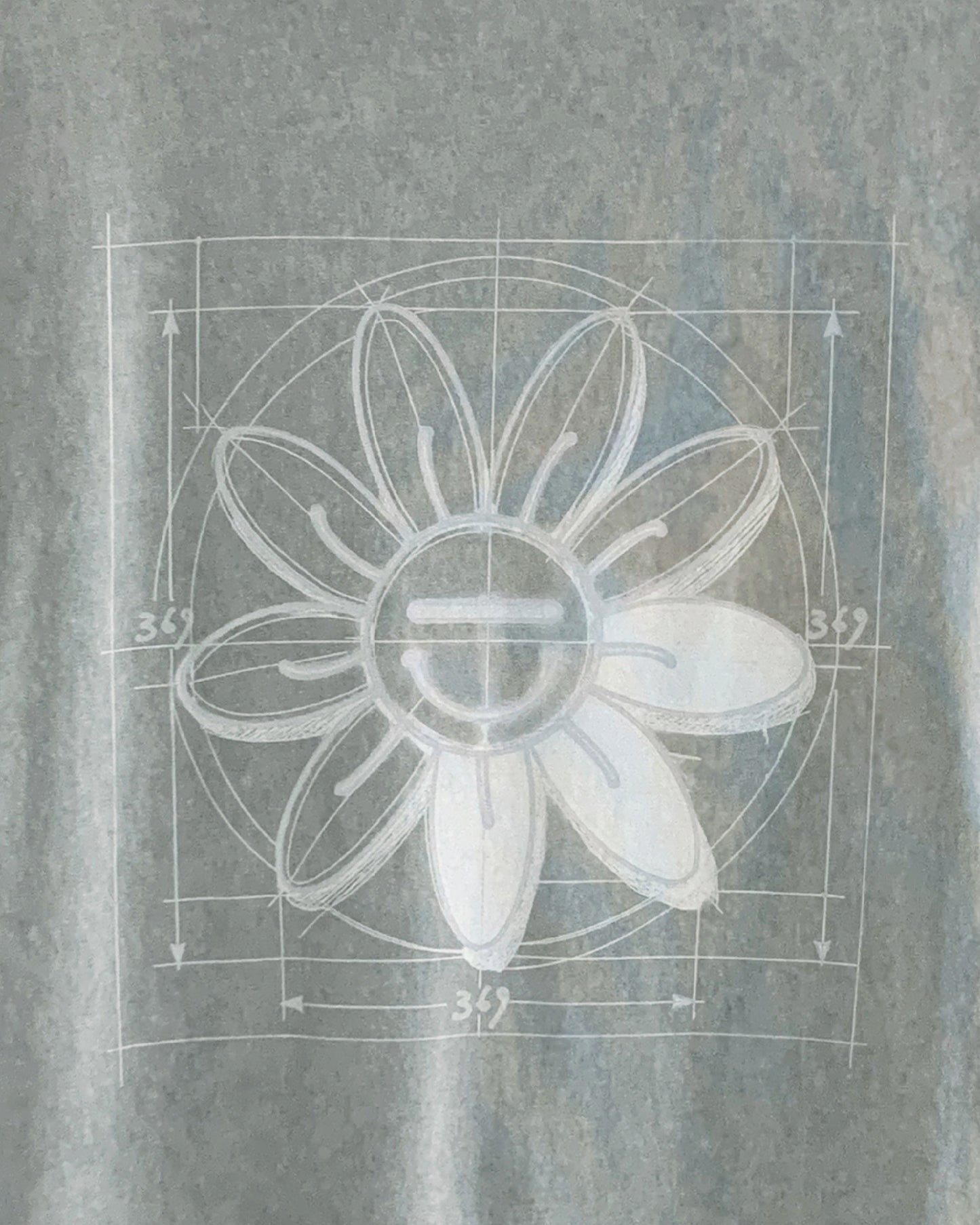 Sketch Baby Flower Grey Tee 369Lab