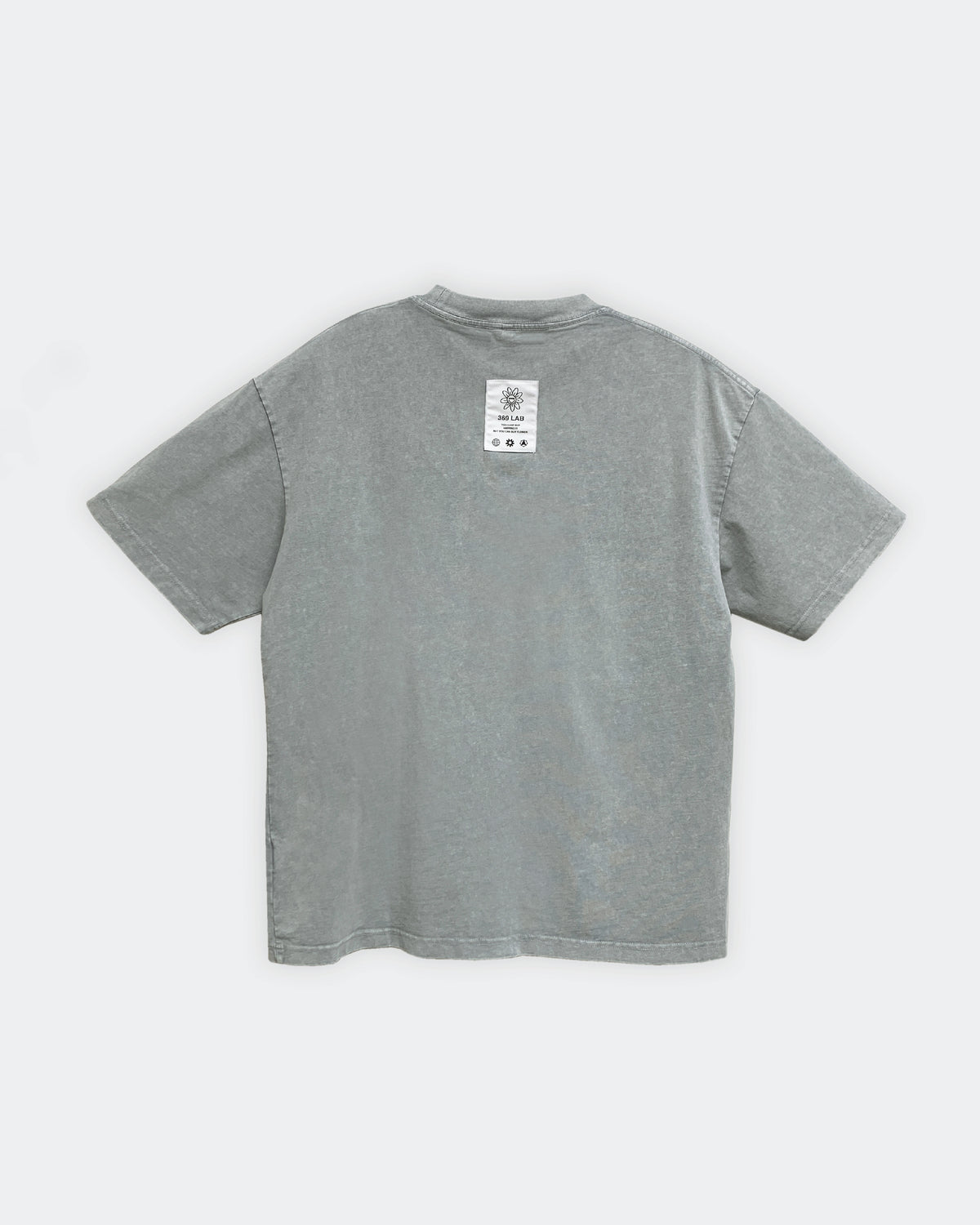 3D Baby Flower Embroidery Grey Tee 369Lab