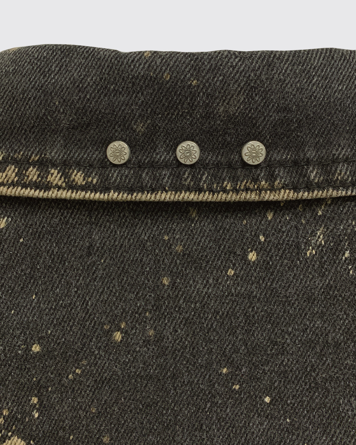 Splashed/ Studs Oversized Denim Jacket 369Lab
