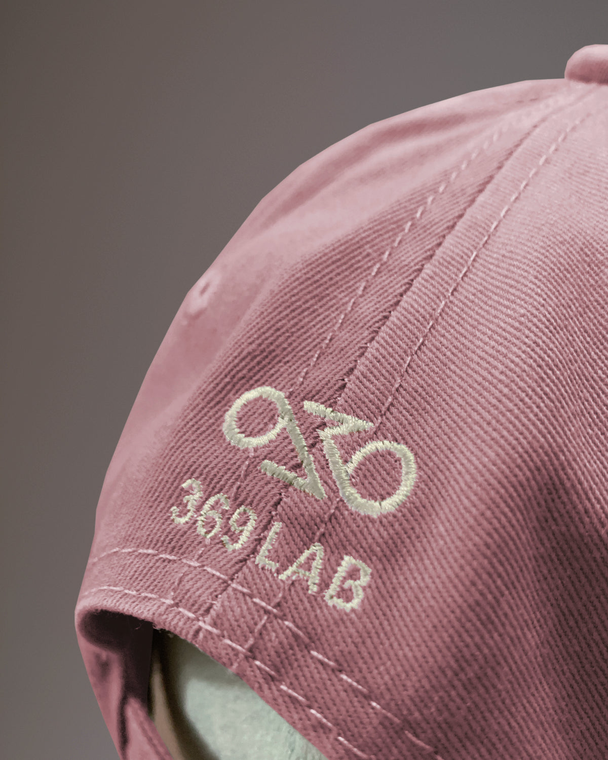 Bay Leaf Embroidery Cap (Pink) 369Lab