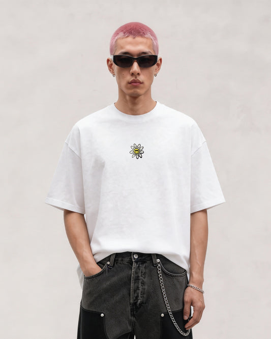 Mini Daisy Baby Flower White Tee (ICY FABRIC)  369Lab